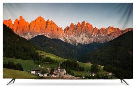 GPDNBIEU, Copertura TV con stampa paesaggistica for interni 32-85 Protezione schermo in poliestere antipolvere for televisori montati su supporto LCD LED(C,50in)