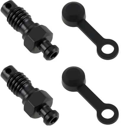 AS Axis Spindleon 2Pcs M6 Titanium Alloy Vike Hydraulic Brake Bleed Nipple for Mainstream Mountain Bike and Road Bike Hydraulic Systems