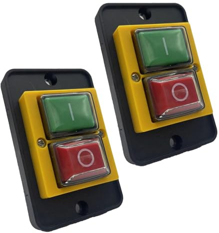 Padivine 2X Einbauschalter DZ05 400 V für Diverse Stationäre Elektrowerkzeuge - Baugleich mit KJD18