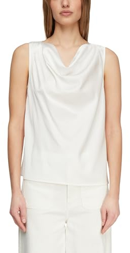 Comma Satin-Wasserfall-Top