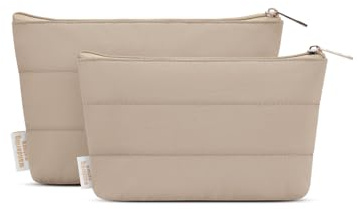 Kosmetiktasche 2 Stück Set, Kleine Schminktasche für Reise & Alltag