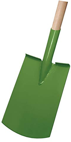 Ideal Damenspaten Größe 0 mit Rohrdülle, Grün/Beige, 6.5 x 113.5 x 17 cm