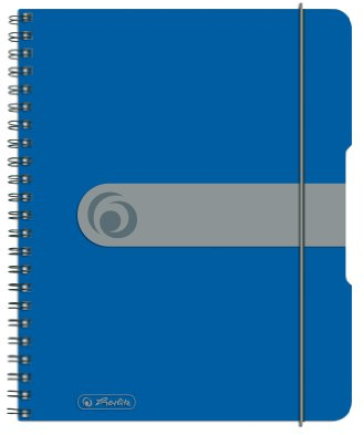 Herlitz To Go Notizblock, A5, Spiralbindung, 80 Blatt, blau