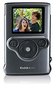 KODAK Mini Waterproof Video Camera ZM1 Ultra Thin & Lightweight with SD Card, Grey