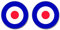 British RAF Air Force Rondell Vinyl Aufkleber Aufkleber 86 mm – 2 aus