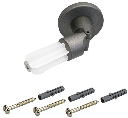 Liedeco Träger für Gardinenstangen Dachschräge ø 20 mm | 1 Stück | anthrazit