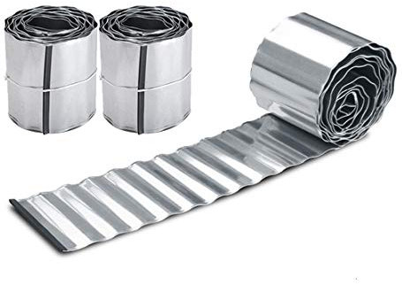 Primrose Pack of 1 Galvanised Lawn Path Edging Rust Proof Wavy Border Edge Roll to Reduce Weed Transfer 10m