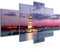 Runa Art - Bilder Istanbul Türkei 200 x 100 cm 5 Teilig XXL Wanddekoration Design Violett 604851a
