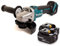 Makita DGA504Z 18V Brushless Angle Grinder 125mm with 2 x 5Ah Batteries