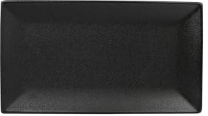 Maxwell & Williams CAVIAR BLACK Platte 34,5 x 19,5 cm, Premium-Keramik