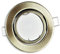 LED Einbaustrahler messing - rund 5 Watt warmweiß 230V - Einbau-Leuchte schwenkbar, dimmbar, super flach (30mm Einbautiefe) - Ø70mm Bohrloch Spot Decken-Strahler