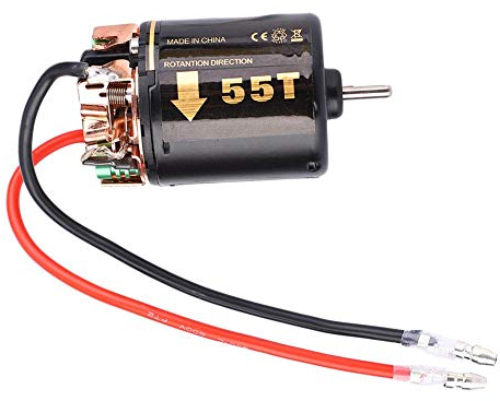 Tbest Moteur balayé, Moteur de Chenille balayé de Moteur électrique de 35T 45T 55T 5T pour Le modèle de Voiture d'escalade de Gros camions de Jouet(55T)