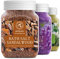 Sels de Bain Set 3x400g de Lavande - Sandal - Jasmin - Naturelle Sels - Bon Sommeil - Bain Relaxant - Bain - Soins du Corps - Bien-être - Beauté - Détente - Spa