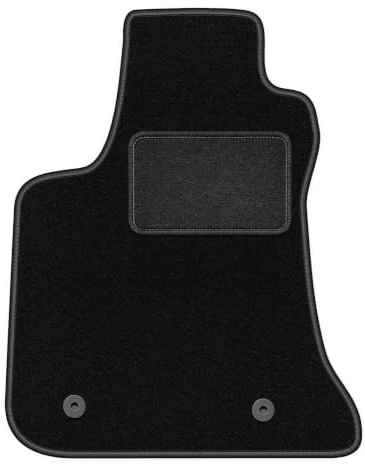 Velours-Fahrermatte passend für Chrysler 300C 2004-2010, Schwarz, LUX | passend für Limousine/Kombi/Touring; Velours-Teppich (Polypropylen), ca. 6,5 mm; rutschfest, Universal-Befestigungen