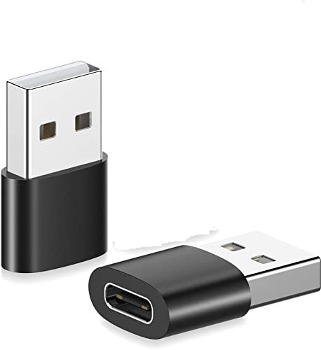 USB C Female to USB A Male Adapter 2 Pack,Type C Charger Plug Power Converter for Apple Watch iWatch 7,AirPods,iPhone 11 12 13 Pro Max,SE,iPad Mini 6 Air 4 5,Samsung Galaxy S20 S21 S22 FE Plus Ultra