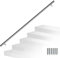 Joparri Handlauf Edelstahl Aussen & Innen 140 cm Ø 42mm Balkongeländer Treppengeländer Geländer Wandhandlauf Wand Treppe mit Wandhalterungen, Montagematerial