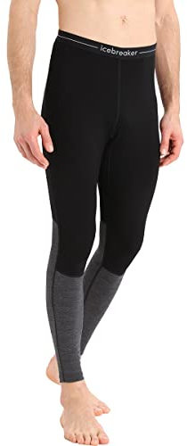 Icebreaker ZoneKnit Leggings Black/Jet Hthr XXL