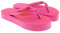 VERSACE JEANS COUTURE Infradito Fucsia da Donna in Gomma, con Logo all Over. Rosa Fucsia