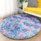 ROHATIM Hochflor Teppich Rund Wohnzimmer Super weich Shaggy Teppich Flauschiger,Soft Area Rug Schlafzimmer Teppiche Super weich Fluffy Kindermatte(grau,100 x 275 cm)