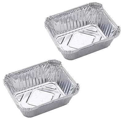 SANTOS 26xFettauffangschale für Napoleon Gasgrills - 14,8x12x4,5cm - Aluminium-Grillschale, Aluschale, Auflaufform, Tropfschale - Backen, Grillen, Braten, Kochen