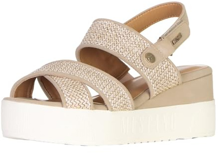 MUSTANG Shoes Damen Plateau Sandalen 1459-803 Sommerschuhe mit Keilabsatz