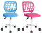 FurnitureR 2Stk Home Office Stuhl Ergonomischer justierbarer Höhendreher Rolling Computer Executive Stuhl für Home Office Arbeitszimmer, Candy Pink Blau