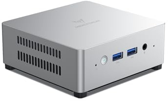 MINIS FORUM Mini PC UN100P, Intel 12th Gen Alder Lake- N100,16 GB DDR4 RAM 512 GB PCIe SSD,2xHDMI 2.1 TMDS/USB-C,4xUSB Ports,2.5G RJ45,Wifi6,BT5.2