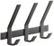 SOTECH Blackline ALBA (groß) Hakenleiste 257 mm mit 3 Haken schwarz pulverbeschichtet Wandgarderobe Kleiderhaken