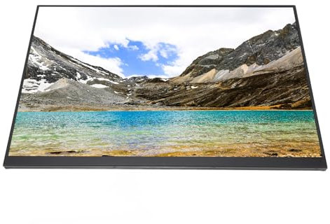 Zunate Moniteur Portable HD 18 Pouces, HDR, 144 Hz, Affichage Double écran, Conception à Cadre Ultra Fin, Large compatibilité