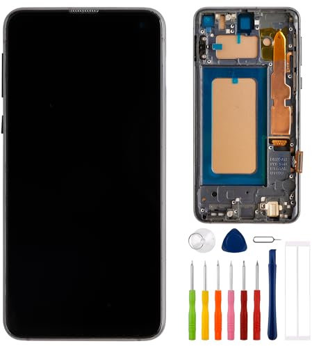 E-YIIVIIL Écran TFT de Remplacement Compatible avec Samsung Galaxy S10E SM-G970F SM-G970U 5,8 Écran Tactile LCD avec Outils Empreinte Digitale Non Prise en Charge (avec Cadre)