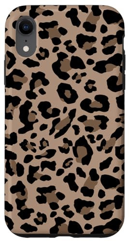 Leopardenmuster stilvolles Gepardenmuster braun neutral beige Hülle für iPhone XR