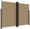 vidaXL Seitenmarkise, Sichtschutz Ausziehbar, Windschutz Sonnenschutz für Garten Balkon Terrasse, Seitenrollo Seitenwandmarkise, Taupe 180x1200cm