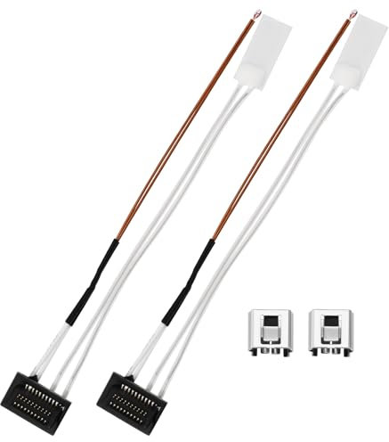 The Lord of the Tools 2 Sets 3D Printer Ceramic Heater Thermistor with Fixing Clip 24V 48W Heating Tube Compatible with Bambu Lab P1P P1S 9.5cm