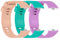OcioDual Cinturini per Orologio Intelligenti, Confezione da 3, Compatibili con Xiaomi Smart Band 8 Pro, Redmi Watch 4, Turchese, Rosa Chiaro, Lilla, Cinturini per Orologio in Silicone