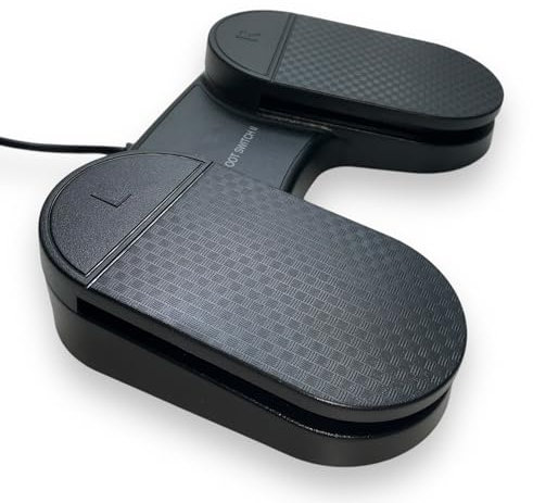 SM-PC® 2fach USB Industrie Fußschalter Pedal Tasterfunktion Anti-Rutsch Benutzerdefinierte Tastenkombination #121
