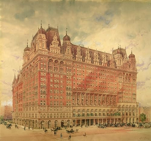 XcBAIHOUD Vintage Wandkunst Bilder Modern Canvas Leinwandbild das Waldorf Hotel von Hughson Frederick Hawley Wanddekoration Landschaft für Wanddekoration 60x90cm