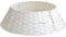 Weihnachtsbaum Kragen/Weihnachtsbaum Rock 65 cm, Rattan Weihnachtsbaum Ständer Weihnachtsbaumständerhülle Weihnachtsbaum Basis Ring, Abdeckung für Christbaumständer Korb (Weiß)