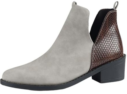 Generico Stivaletti Stivaletti Donna Eleganti Stivali Donna Gomma Stivali Donna Camoscio Stivali Invernali in Pelle da Donna Felpa Pelosa Donna Stivaletti Donna Blu Scarpe Vera Pelle