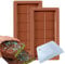 HOJKOUD Moule Tablette Chocolat, Moule Tablette Chocolat Dubai, 2 Pièces Moule Tablette Chocolat en Silicone. pour pieces en Chocolat Maison. (2 Pièces)