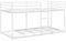 vidaXL Etagenbett ohne Matratze Weiß 75x190 cm Stahl, Bettgestell, Hochbett, niedriger Etagenbettrahmen, Bettrahmen, Schlafzimmermöbel