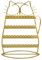 MISNODE Support de Boucles D'oreilles en Forme de Cygne et de Chat, Support de Boucles D'oreilles pour Filles, Présentoir de Bijoux en Métal, Organisateur de (Présentoir à bijoux