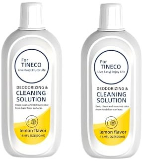Soluzione Detergente Originale For Pavimenti Al Gusto Di Limone Da 500 Ml - Compatibile Con Tineco Floor One S3/S5/iFloor/Breeze/S5 Combo/S7 Pro Vacuum Robot Cleaning Solution(2pcs)