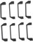 LIFKOME 8Pcs Door Handles Durable Cabinet Knobs for Electric Boxes Versatile Closet Pulls Corrosion and Shock Resistant Spacing for Home and Office