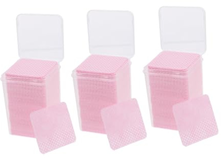 Professionelle Nagellackentferner Pads für Gelnägel, 3 Boxen Rosa