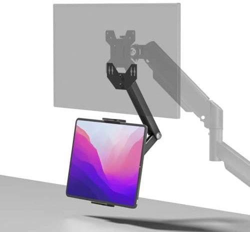 Monitorarm-Verlängerungsarm, universeller VESA-Halterungsadapter für Tablets, kompatibel mit 4,7–15,6 Zoll Tablet/Handy/tragbarem Bildschirm, passend für VESA 75 x 75 und 100 x 100 cm
