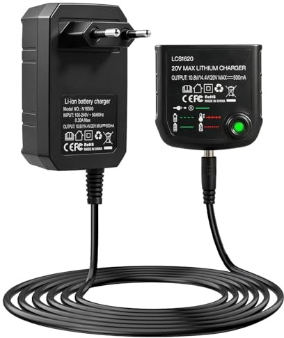 Chargeur Lithium 18V/20V pour Black & Decker Batterie Lithium | LCS1620 Chargeur pour 10,8V 14,4V 20V BL2018 LBXR20 LBXR20-OPE LBXR2020-OPE LB2X4020 LBX20 LBXR16 BL1514