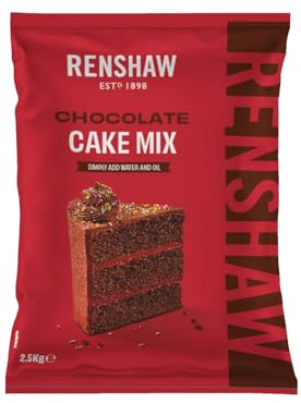 Renshaw Ready to Use Chocolate Sponge Cake Mix, 2.5 kg (Pack of 1) | Rich, Moist Chocolate Cake Mix, Perfect for Muffins, Cupcakes & Traybakes, Vegetarian Friendly