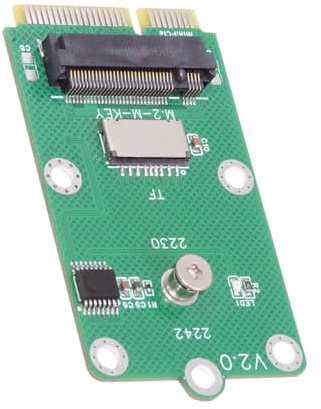 CY Adattatore da Mini PCI-E Riser Card a USB 2.0 TF Micro-SD Card e M.2 NGFF Key-M NVME SSD, compatibile con schede madri NAS per il controllo industriale.