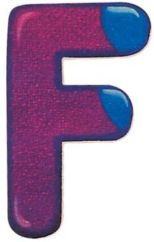 Selecta 2506 Buchstabe F, mehrfarbig