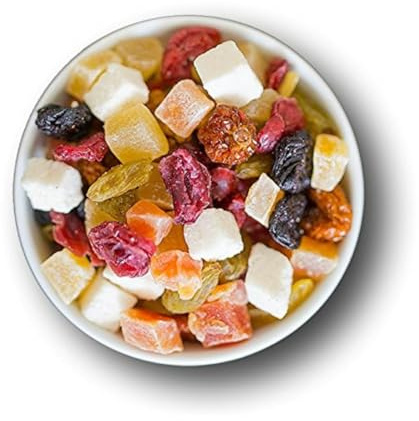 1001 Frucht Hausgemacht Fruchtmischung - fein - kandiert - exotische Trockenfrüchte Mix I Kandierte & Trockene Früchte Mix nach Omas Rezept I Trockenobst gemischt geschwefelt gentechnikfrei (1000 g)